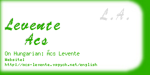 levente acs business card