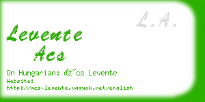 levente acs business card